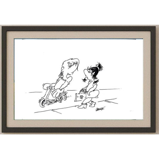 Branko Premuzic 29x21cm Orijinal Karikatür BOD02628