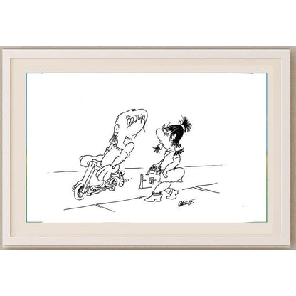 Branko Premuzic 29x21cm Orijinal Karikatür BOD02628