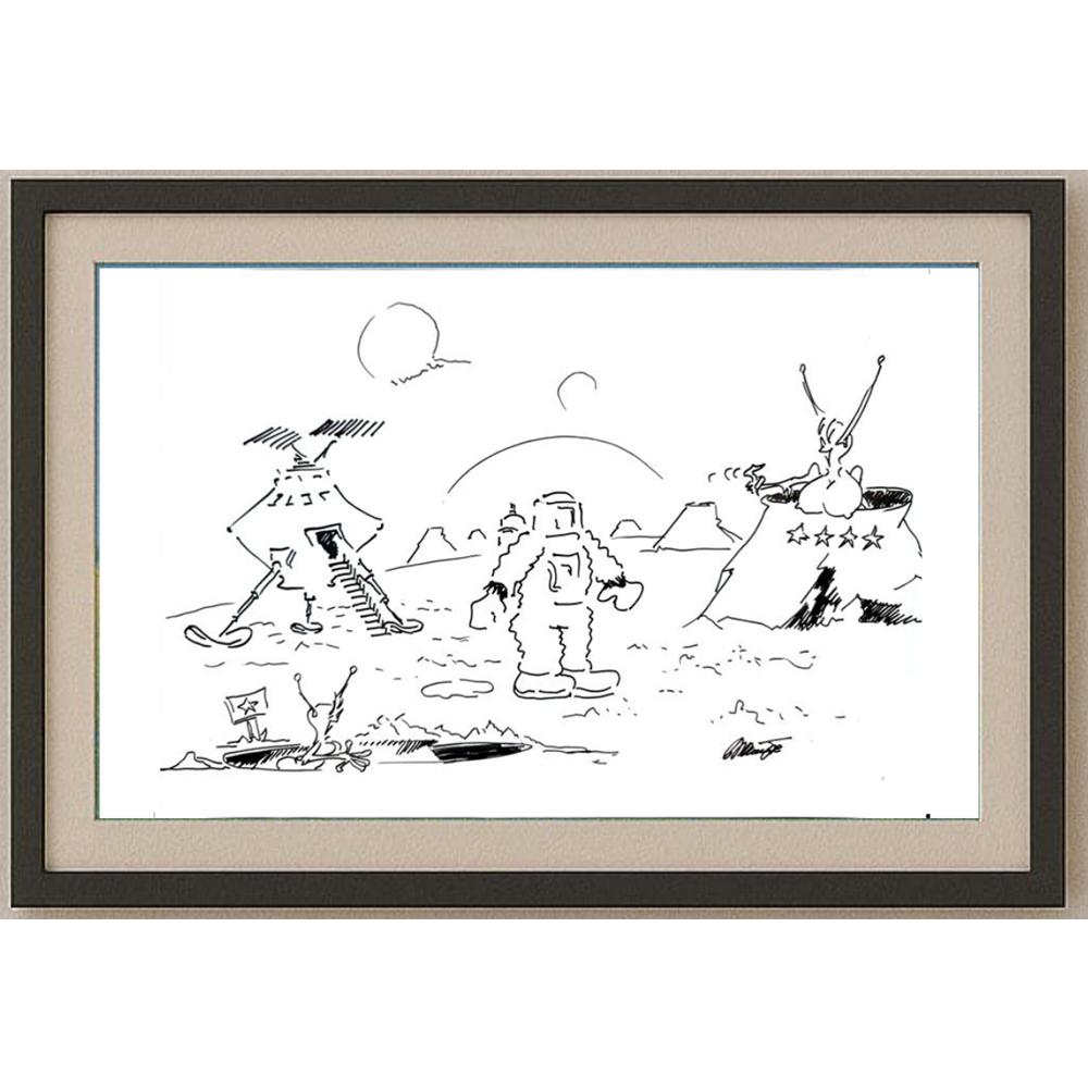 Branko Premuzic 29x21cm Orijinal Karikatür BOD02630