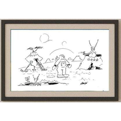 Branko Premuzic 29x21cm Orijinal Karikatür BOD02630