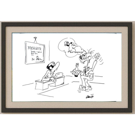 Branko Premuzic 29x21cm Orijinal Karikatür BOD02631