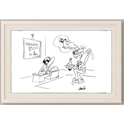 Branko Premuzic 29x21cm Orijinal Karikatür BOD02631
