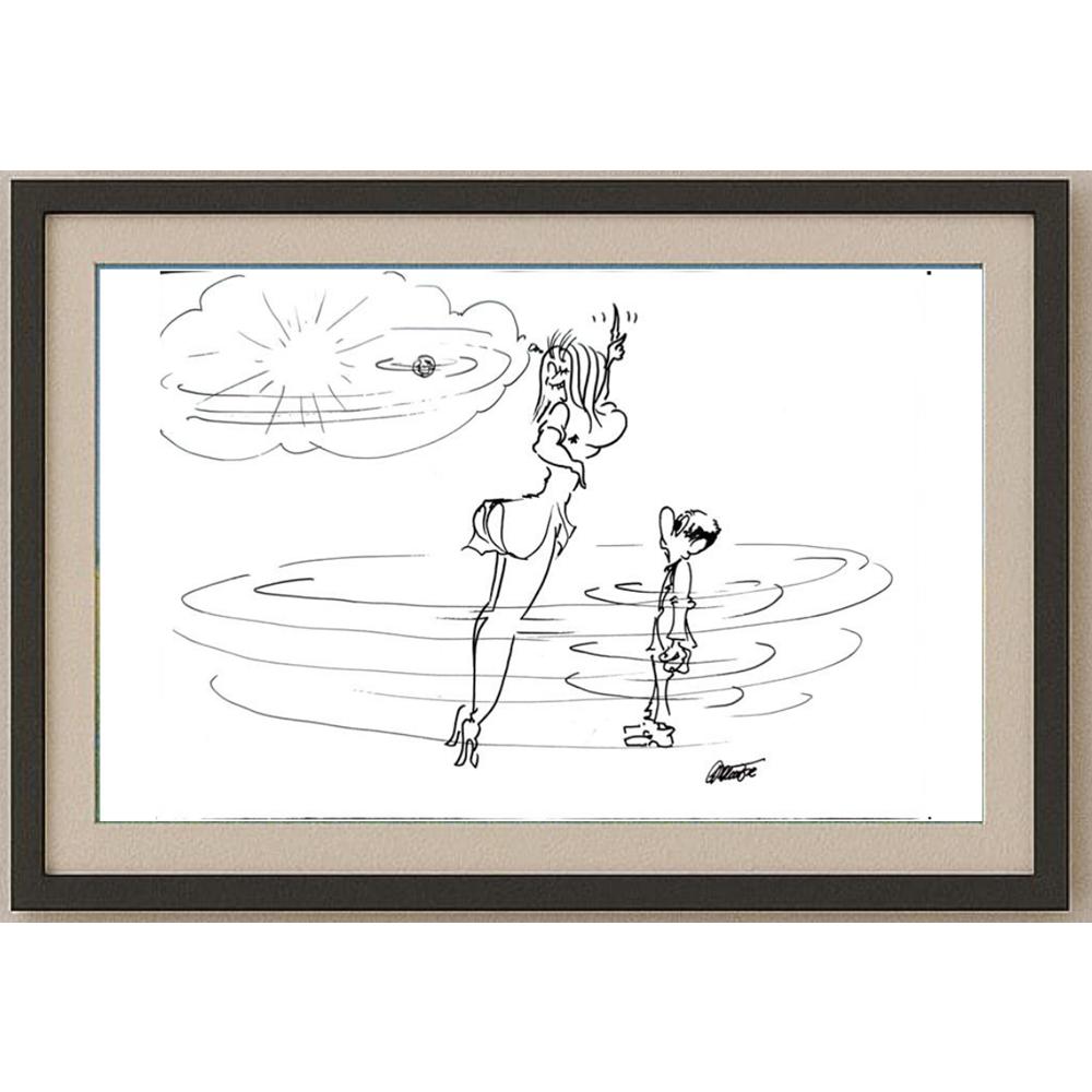 Branko Premuzic 29x21cm Orijinal Karikatür BOD02632