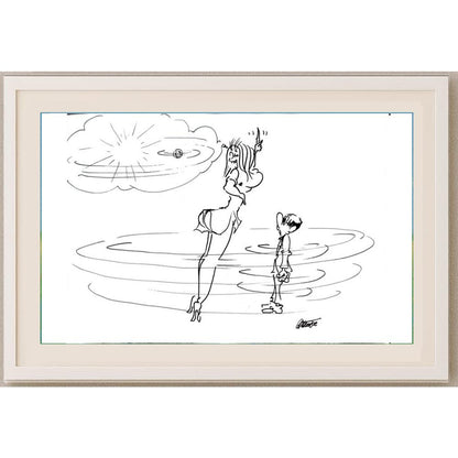 Branko Premuzic 29x21cm Orijinal Karikatür BOD02632