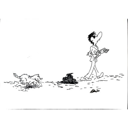 Branko Premuzic 29x21cm Orijinal Karikatür BOD02633
