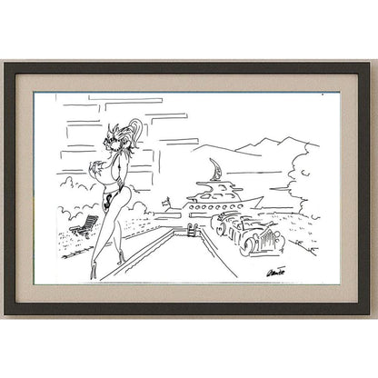 Branko Premuzic 29x21cm Orijinal Karikatür BOD02634