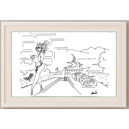 Branko Premuzic 29x21cm Orijinal Karikatür BOD02634