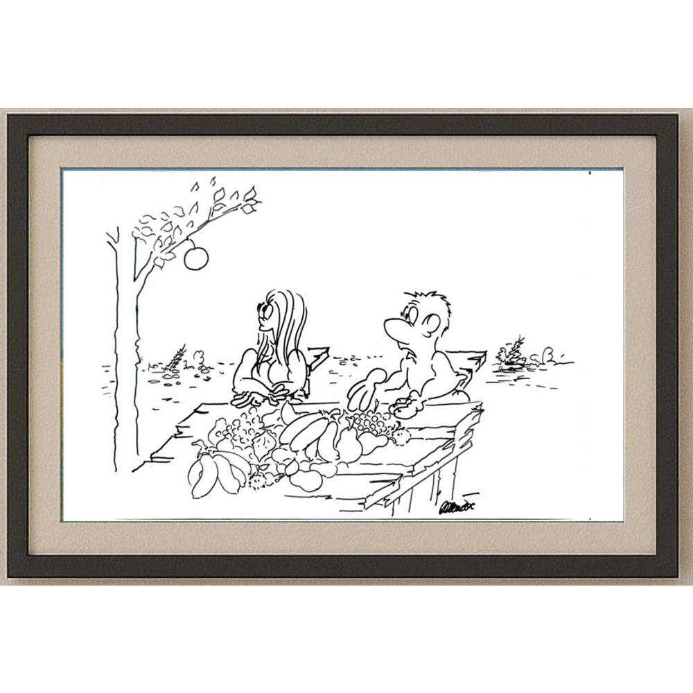 Branko Premuzic 29x21cm Orijinal Karikatür BOD02636