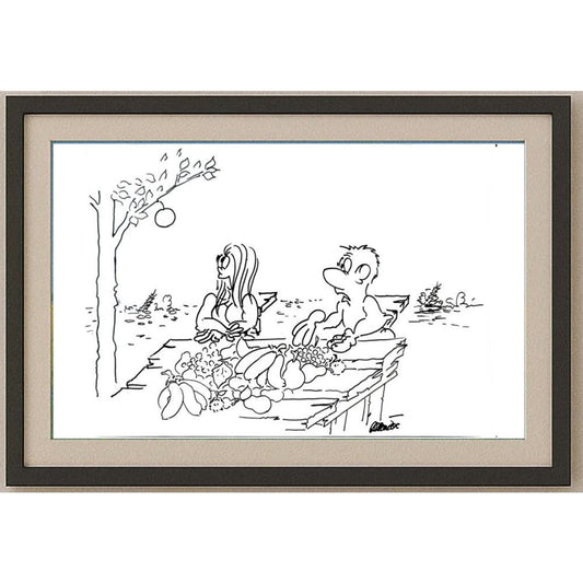 Branko Premuzic 29x21cm Orijinal Karikatür BOD02636
