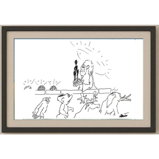 Branko Premuzic 29x21cm Orijinal Karikatür BOD02637