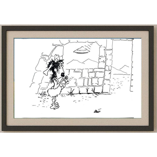 Branko Premuzic 29x21cm Orijinal Karikatür BOD02638