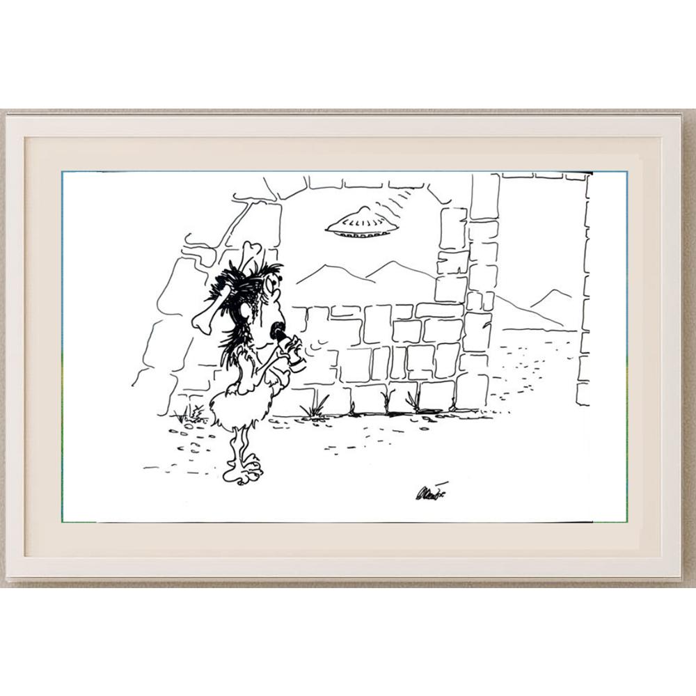 Branko Premuzic 29x21cm Orijinal Karikatür BOD02638