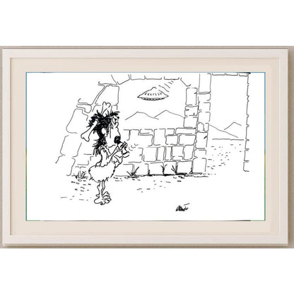 Branko Premuzic 29x21cm Orijinal Karikatür BOD02638