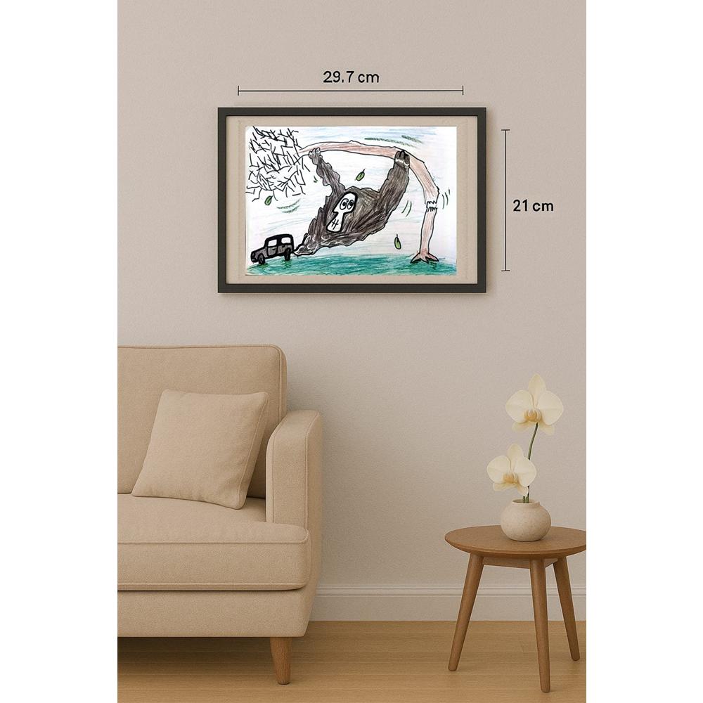 Bedbiberdina Tanya 29x21cm Orijinal Karikatür BOD02645