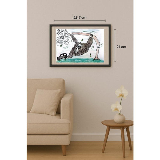 Bedbiberdina Tanya 29x21cm Orijinal Karikatür BOD02645