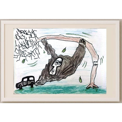 Bedbiberdina Tanya 29x21cm Orijinal Karikatür BOD02645