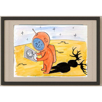 Chernyskev Miska 29x21cm Orijinal Karikatür BOD02646