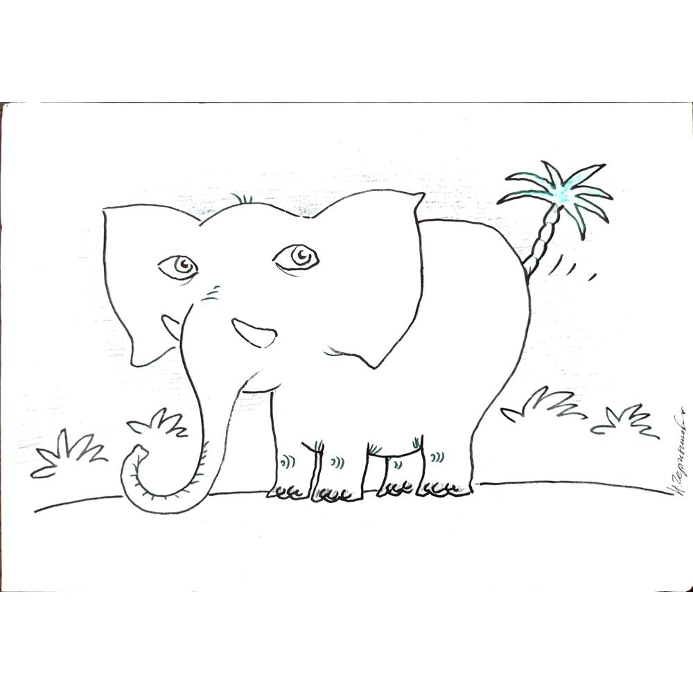 Chernyskev Nickolay 29x21cm Orijinal Karikatür BOD02649