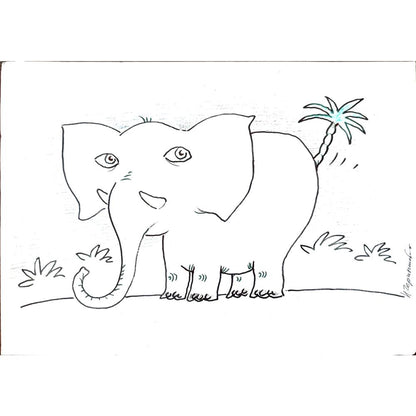 Chernyskev Nickolay 29x21cm Orijinal Karikatür BOD02649