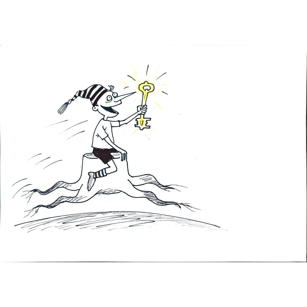 Chernyskev Nickolay 29x21cm Orijinal Karikatür BOD02651
