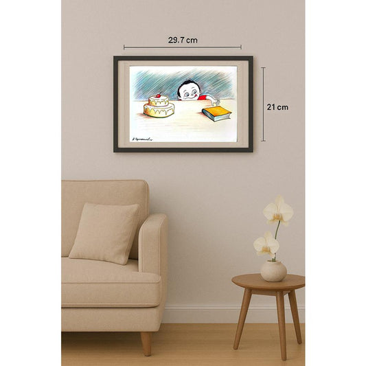 Chernyskev Nickolay 29x21cm Orijinal Karikatür BOD02653