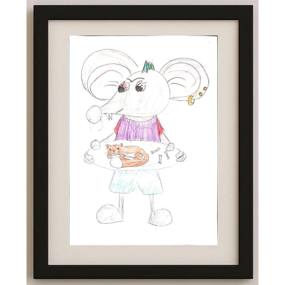 Mokiokotina Maria 29x21cm Orijinal Karikatür BOD02671