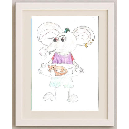 Mokiokotina Maria 29x21cm Orijinal Karikatür BOD02671