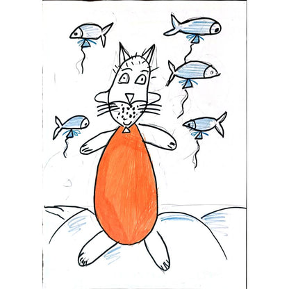 Basmannikova Sveta 29x21cm Orijinal Karikatür BOD02674