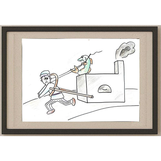 Samsonova Alena 29x21cm Orijinal Karikatür BOD02683