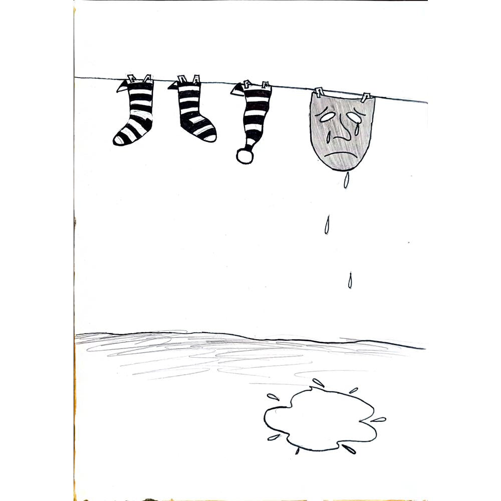 Andreychuk Andrey 29x21cm Orijinal Karikatür BOD02693