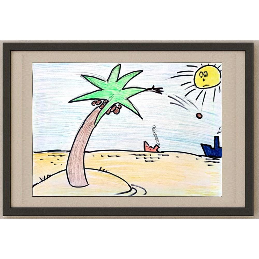Papina Maria 29x21cm Orijinal Karikatür BOD02694