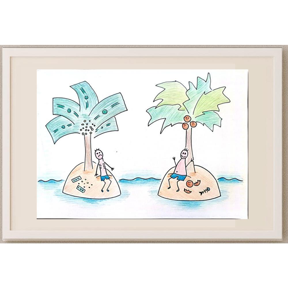 Samsonova Alena 29x21cm Orijinal Karikatür BOD02696