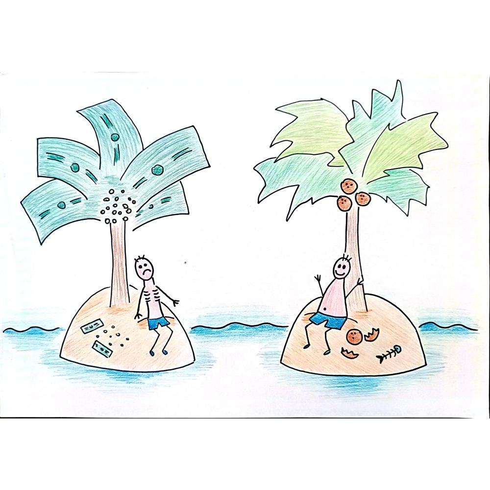 Samsonova Alena 29x21cm Orijinal Karikatür BOD02696