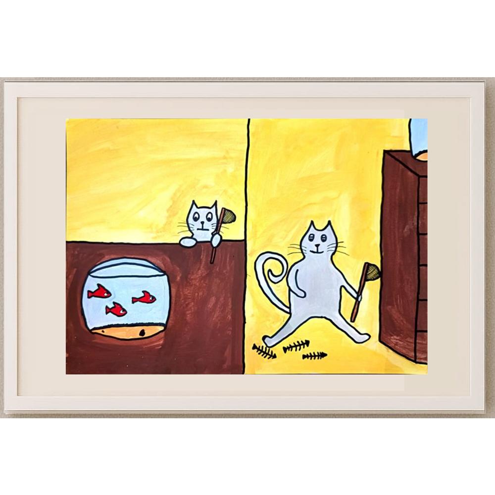 Arina Schastnaya 29x21cm Orijinal Karikatür BOD02701