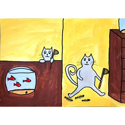 Arina Schastnaya 29x21cm Orijinal Karikatür BOD02701