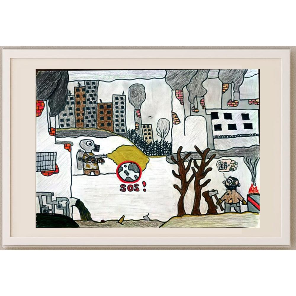 Nikita Ponomarev 29x21cm Orijinal Karikatür BOD02702