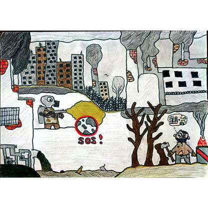 Nikita Ponomarev 29x21cm Orijinal Karikatür BOD02702