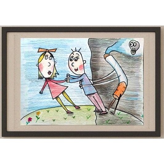 Samoilina Kristina 29x21cm Orijinal Karikatür BOD02704