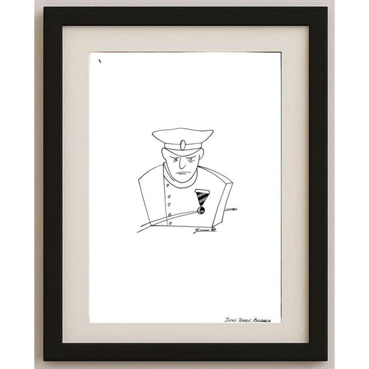 Vladimir Khakhanov 29x21cm Orijinal Karikatür BOD02709