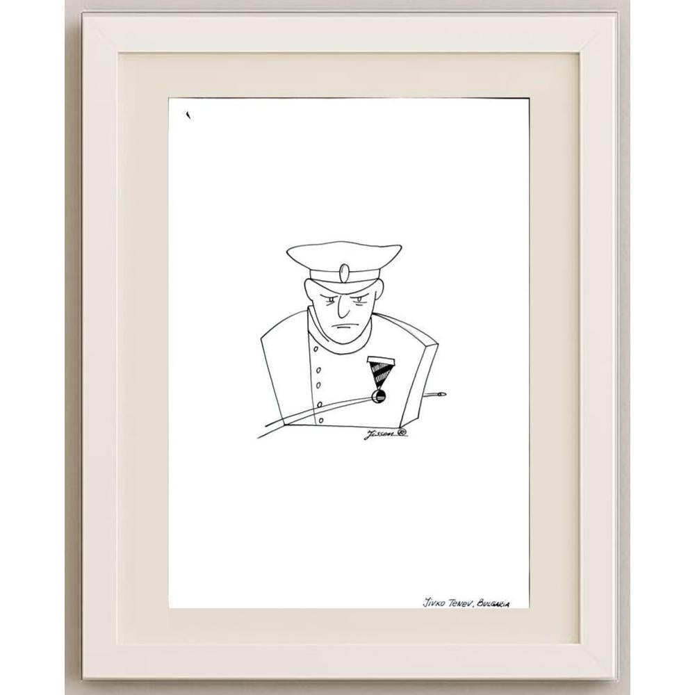 Vladimir Khakhanov 29x21cm Orijinal Karikatür BOD02709