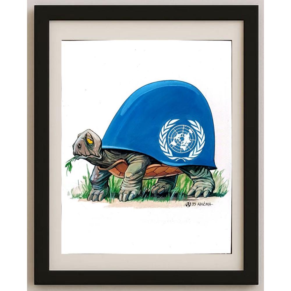 Miroskaw Kuzma 32x25cm Orijinal Karikatür BOD02713