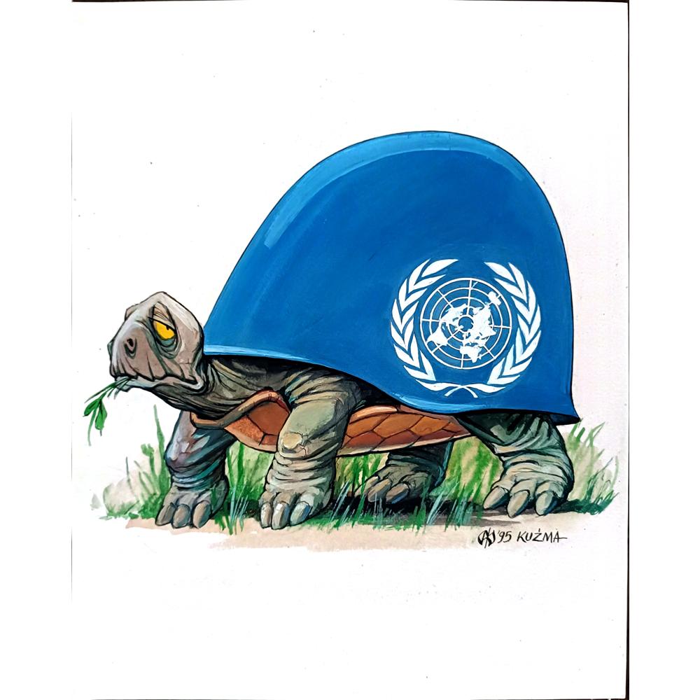 Miroskaw Kuzma 32x25cm Orijinal Karikatür BOD02713