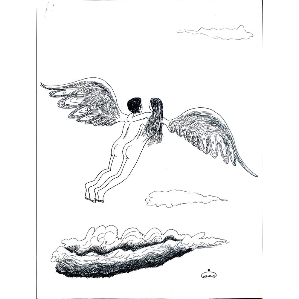 Hassan Mansoary Jajaci 35x25cm Orijinal Karikatür BOD02718