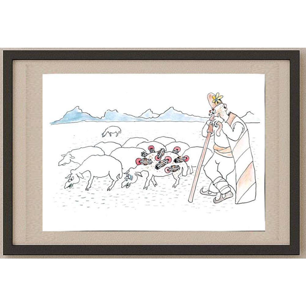 Ivailo Tsvetkov 29x21cm Orijinal Karikatür BOD02725