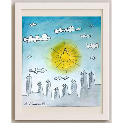 Ali Kassainn 22x18cm Orijinal Karikatür BOD02731