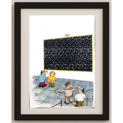 Erico Junqueira 32x21cm Orijinal Karikatür BOD02733