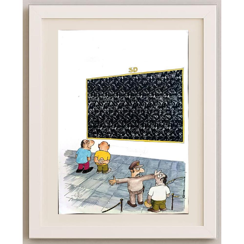 Erico Junqueira 32x21cm Orijinal Karikatür BOD02733