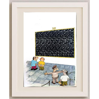 Erico Junqueira 32x21cm Orijinal Karikatür BOD02733