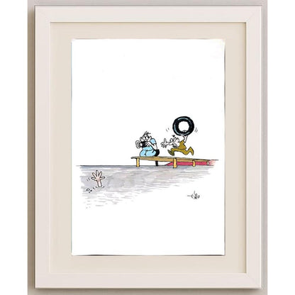 Erico Junqueira 32x21cm Orijinal Karikatür BOD02734