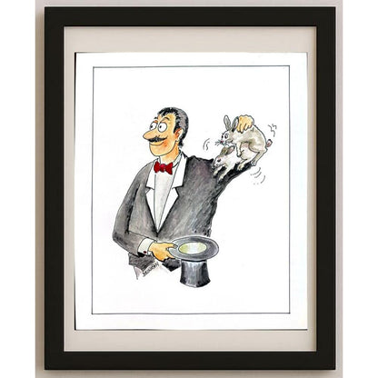 Frantisek Bojnican 23x19cm Orijinal Karikatür BOD02740